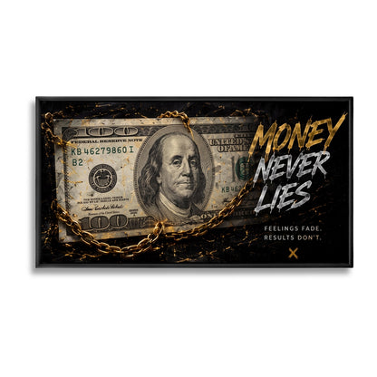 Money never lies